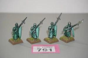 Warhammer Soulblight Gravelords Vampire Counts Grave Guard Halberd x 4 - Metal - Picture 1 of 5