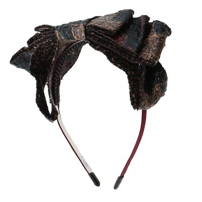 Diadema con lazo plisado multicolor para mujer y niña Foto 1 de 4