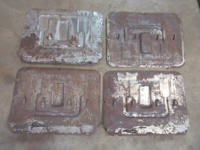 1949 Cadillac Series 62 4 door sedan interior window regulator access covers  - Image 1 of 2