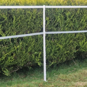 Weiße 5FT Poly Pfosten 156cm Hoch Elektrischer Zaun 4ft 6" Zaunpfahl Pferd Rind - Bild 1 von 6