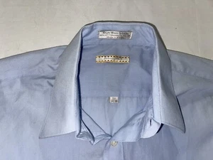 Vintage Munsingwear Mens Blue Buton Down Long Sleeve Shirt Size 15.5 34 EUC - Picture 1 of 3