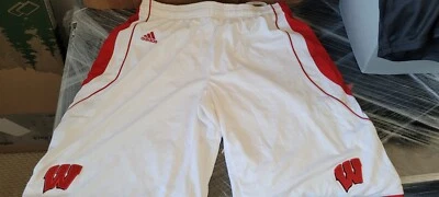 Adidas Wisconsin Badgers NCAA Authentic  Game shorts - Image 1 of 3
