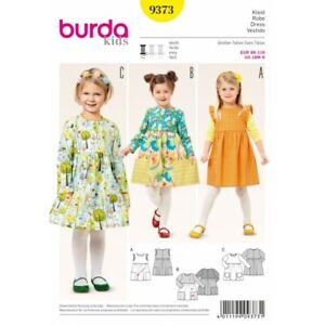Burda Kids Girls Dress Gathered Skirt with Pockets Sewing Pattern 9373
