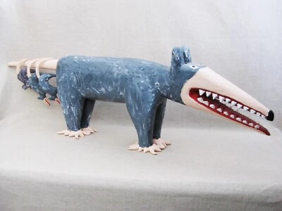 Talla de zarigüeya arte popular Minnie Adkins de colección, escultura animal original 1996 Foto 1 de 4