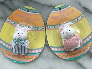 Vintage Avon Osterhase Hase Pin Kinder Schmuck Set Beau Belle Neu in Verpackung süß! - Bild 1 von 2