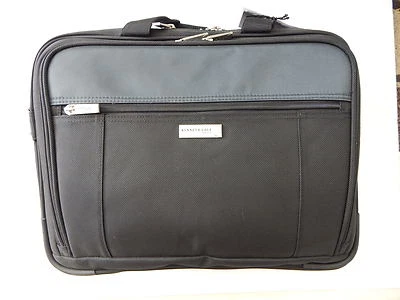 Kenneth Cole Reaction Top Zip Business Computer Case Black New - Image 1 of 4