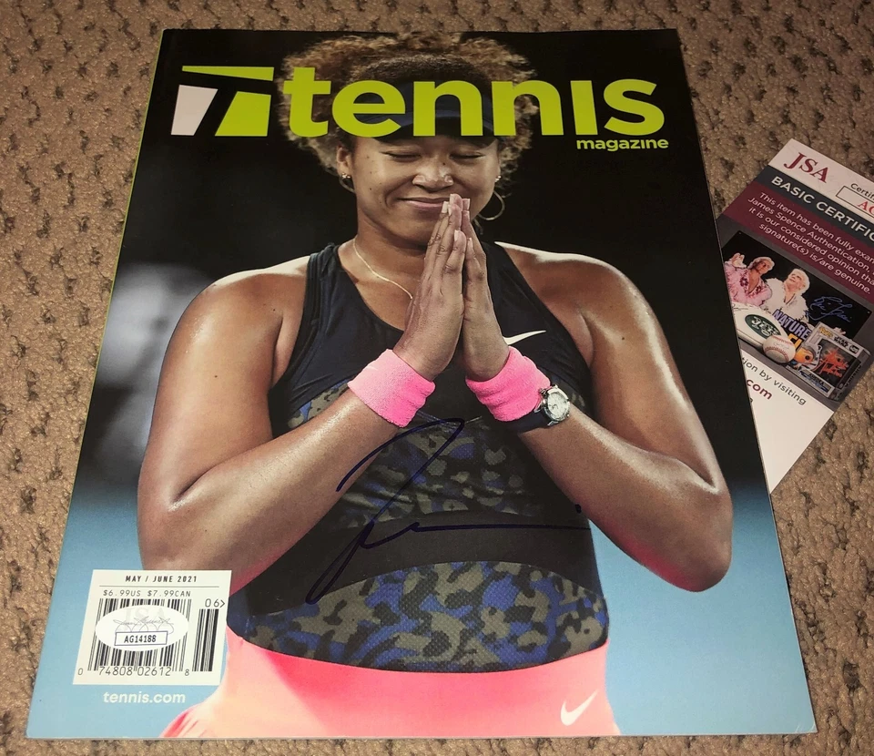 NAOMI OSAKA SIGNED TENNIS MAGAZINE AUTOGRAPH AUTO JSA - Image 1 of 1