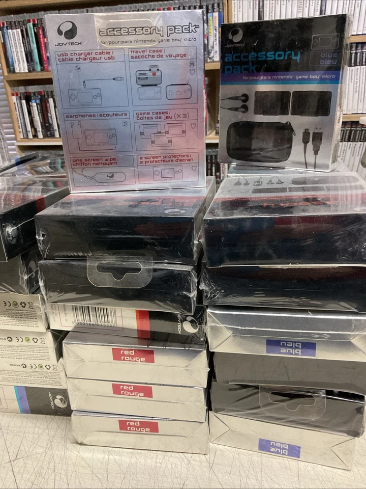 Lotto 42 Accessori Per Game Boy Micro Nuovi Sigillati - Immagine 1 di 4