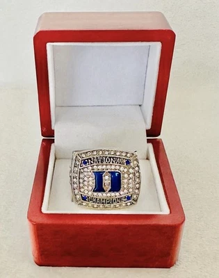 2015 Duke Blue Devils National Champions Basketball Ring W Box, Coach K - Image 1 of 4