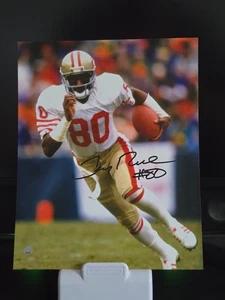 Jerry Rice San Francisco 49ers Signed 8x10 Photo Steiner Cert SS274138. - Picture 1 of 5