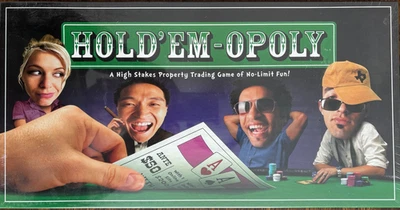 Hold'Em-Opoly Monopoly Style Game Poker - New - Never Used - Late for the Sky - Image 1 of 2