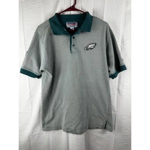 Vintage Philadelphia Eagles NFL Pro Line Starter Green polo shirt size MEDIUM - Picture 1 of 6