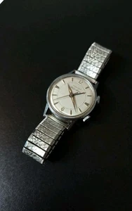 Reloj despertador pulsera Bulova vintage años 60 para hombre M9 caja de acero inoxidable - funciona - Imagen 1 de 9