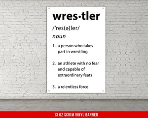Custom Wrestling Banner - Motivational Wrestler Definition Poster - Bild 1 von 7