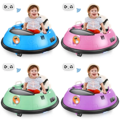 12伏婴儿防撞车带父母遥控汽车防撞车儿童1.5-5礼物 — 第 1/4 张图片