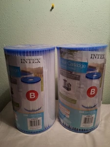 2) New 2022 Intex Pool Filters-Size B For 633T-634T-634RC--#29005E-Swimming--(S) - Picture 1 of 6