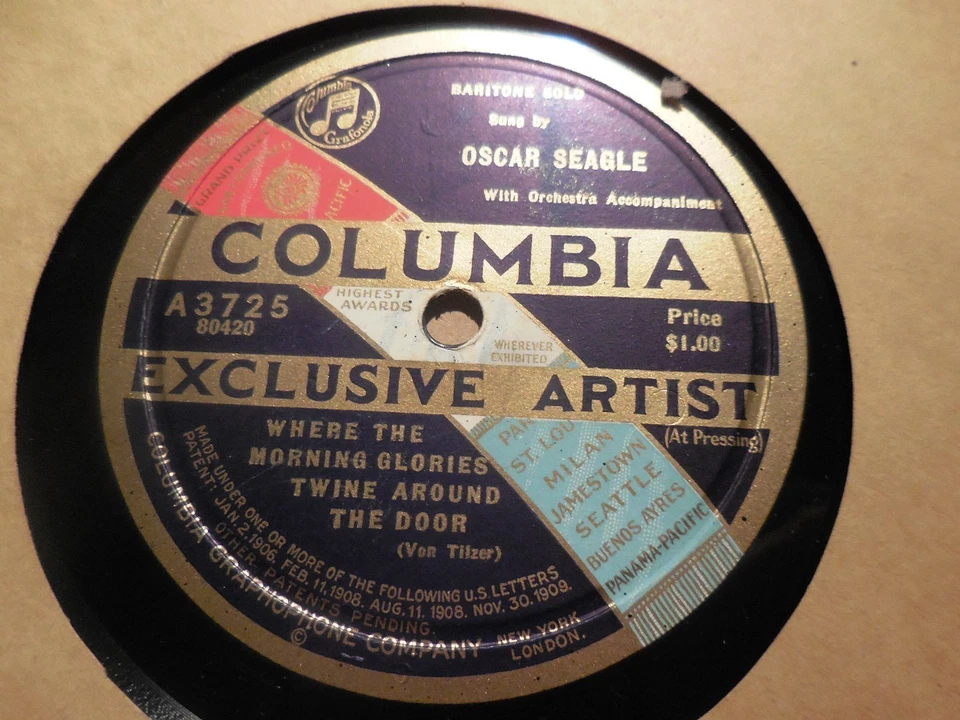 1922 OSCAR SEAGLE VOICE TEACHER I wonder how the old folks are at home COLUMBIA Foto 1 de 1