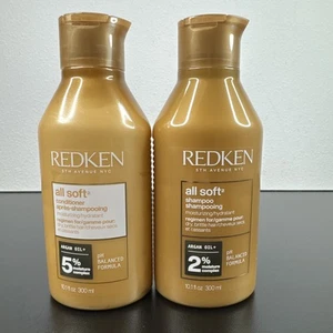 REDKEN "All Soft" Shampoo and Conditioner Set. 10.1 fl oz Retail $54 - Picture 1 of 4