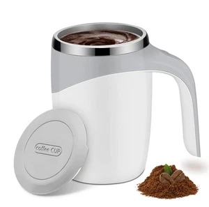Automatic Self Mixing Magnetic Stainless Steel Coffee Cup Milk Self Stirring Mug - Picture 1 of 4
