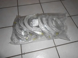 9x 2m RJ45 cable de conexión SFTP cable de red CAT 7 cable en bruto cable LAN gris - Imagen 1 de 3