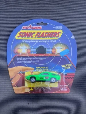 Majorette Sonic Flashers Porsche SOS doctor vert fluo voiture auto  - Photo 1/4