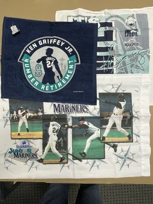 Funda de almohada Griffey Jr, toalla de retiro, ¡toalla Mariners Prime Time SGA! Foto 1 de 4