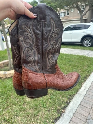 Botas occidentales Fort Walker de cuero marrón para hombre Foto 1 de 4