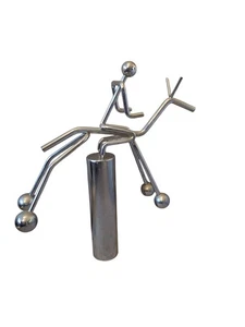 Vintage Otagiri Japan 1977 Kinetic Action And Motion Horse Rider Sculpture 11" - Picture 1 of 3