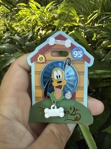 2025 Disney Parks Pluto Dangling Bone 95th Anniversary LE Pin IN HAND 95 Years - Picture 1 of 1