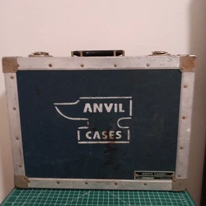 VINTAGE ANVIL HARD BRIEFCASE 17.5" x 13.5" x 4.5" Flight-Musicians Case No Key - Picture 1 of 21