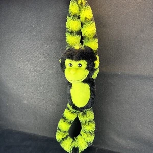 Fiesta Longfellow Monkey Neon Yellow 20"" Plush C16093 Hook Eye Hands Feet - Picture 1 of 13