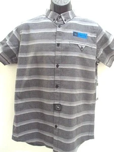 RIP CURL SURF MEN BENNET STRETCH S/S SHIRT BLACK MEDIUM SLIM FIT GG93 RP $54.50 - Picture 1 of 3