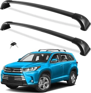 Roof Rack Cross Bars 220lb Toyota Highlander 2014-2019 XLE Limted/SE/LE Plus/LE - Picture 1 of 8