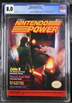 Nintendo Power Magazine Issue #4 CGC 8.0 Zelda II - The Adventure Of Link - Image 1 of 2