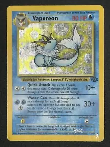 Pokemon Jungle #28/64 Vaporeon, Holo Rare, Lightly played - Picture 1 of 2