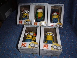 NIP Despicable Me Minion Christmas Ornaments Phil Tim Karl Bob Dave U Chose - Picture 1 of 11