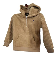 Champion Kids Corduroy High Pile Fleece Hoodie Size 6 - Picture 1 of 4