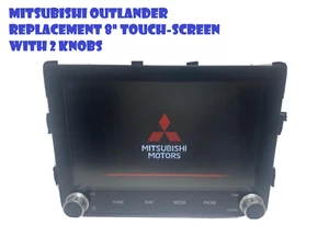 Mitsubishi Outlander REPLACEMENT 8" TOUCH-SCREEN glass Digitizer RADIO 2 KNOBS - Picture 1 of 10