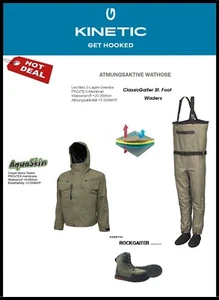 Pantalones y chaqueta transpirables Kinetic talla XL + Rockgaiter 46/47 - Imagen 1 de 5