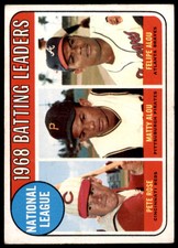 1969 TOPPS PETE ROSE 2 VG-EX ALOU BATTING LEADERS BASEBALL CINCINNATI REDS