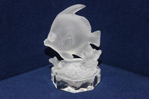 Crystal Creatures Nachtmann Engel Fisch, mattiert, süß, gestempelt + Etikett - Bild 1 von 13