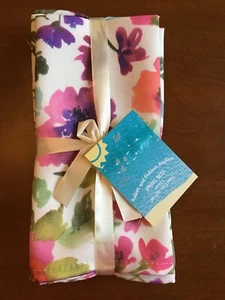 Spring Bliss Set of 8 Indoor Outdoor Napkins Floral Print    19 x 19" NEW - Picture 1 of 5