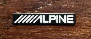 Alpine Lautsprecher Ersatz gebürstetes Aluminium Abzeichen Emblem Logo - Jeep - Tesla - Bild 1 von 5
