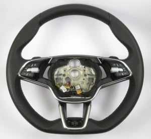 original Skoda Octavia 4 5E3 Kodiaq Leder Lenkrad Lederlenkrad 5E3419093AR 4KK - Bild 1 von 8