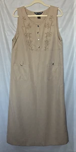 Maxi vestido Shaver Lake para mujer talla grande bordado sin mangas - Imagen 1 de 7