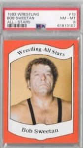 1983 Wrestling All-Stars #19 Mr. Piledriver Bob Sweetan WWE Rookie Card RC PSA 8 - Picture 1 of 2