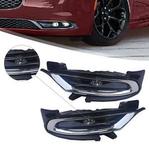 Pair Front Fog Light Driver & Passenger Side Fog Lamp Fit Chrysler 300 2015-2021 - Foto 1 di 9