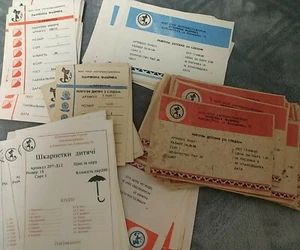 Ucraina URSS: Etichette vintage - anni 80, fabbrica Kirovograd. 180 pezzi. - Foto 1 di 24