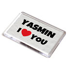 FRIDGE MAGNET - Yasmin - I Love You - Name Gift