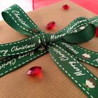 CHRISTMAS RIBBON, 5m, Green Christmas Pudding, Xmas Gift Wrapping, Xmas Decor